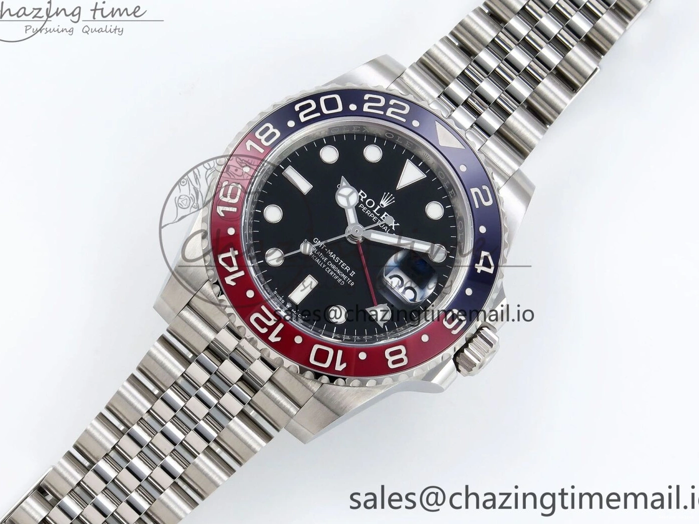 0118 SportInspired GMT-Master II 126710 BLRO Blue Red Ceramic Clean Factory Best Edition on Jubilee Bracelet DD3285 CHS V 1540